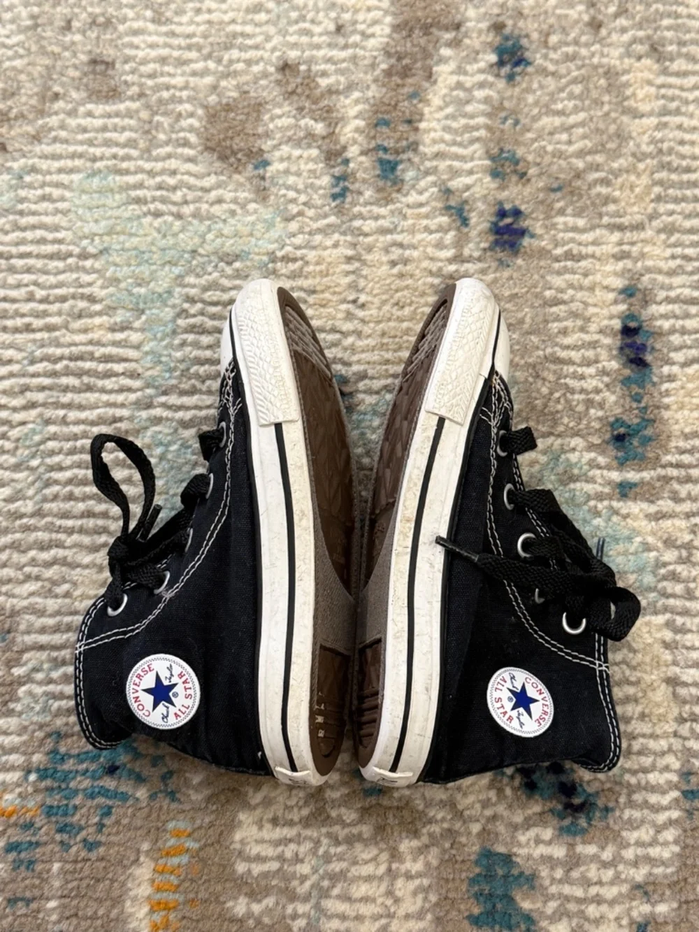 Black canvas Converse Chuck Taylor All Star toddler high-top sz 8 sneakers shoes
